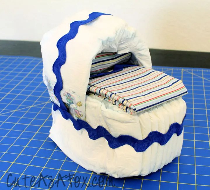 How To Make A Bassinet Diaper Cake