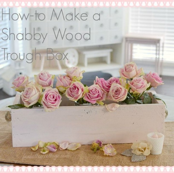 Make A Shabby Wood Trough Box