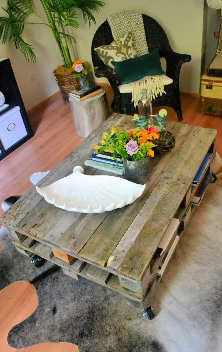 Simple Pallet Coffee Table