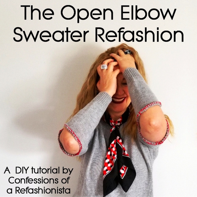 The Open Elbow Sweater Refashion