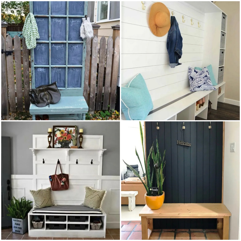 25 DIY Hall Tree Projects That Are Useful - Susie Harris