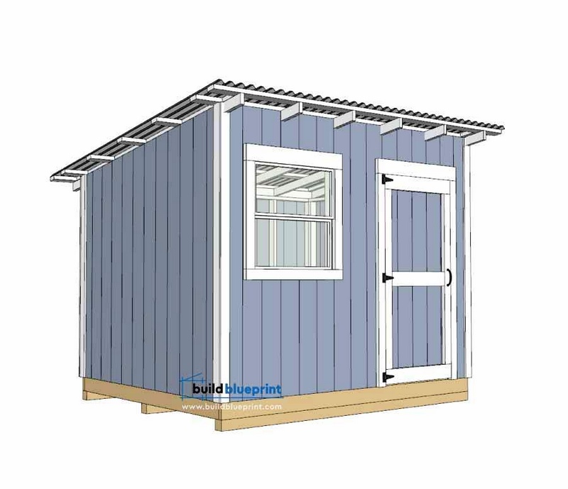 8×10 Lean To Shed Plans