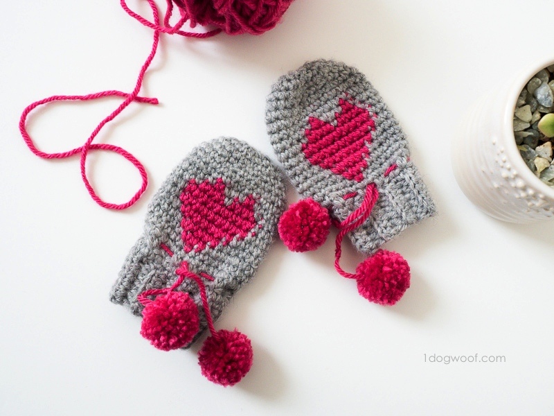 Baby Heart Mittens Valentines Day Project