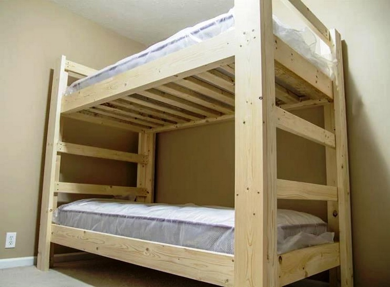 Easy and Strong 2x4 2x6 Bunk Bed
