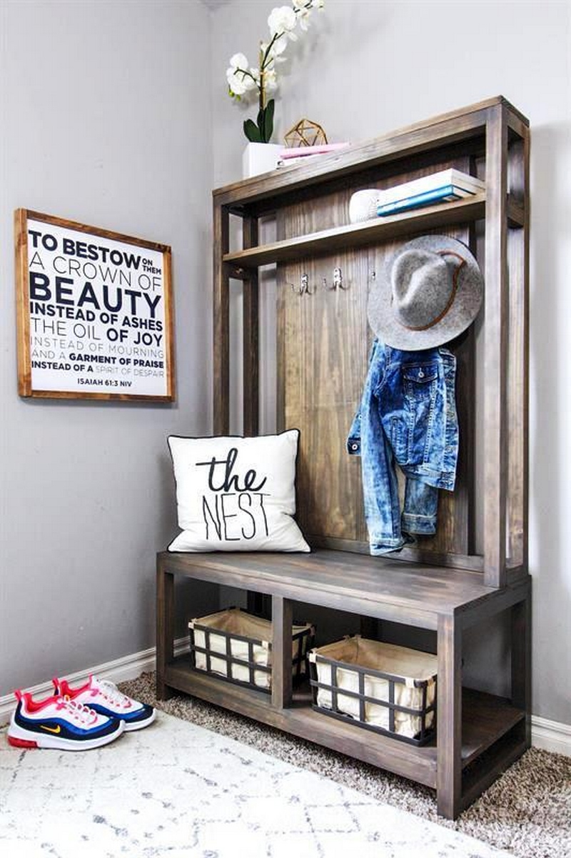 25 DIY Hall Tree Projects That Are Useful Susie Harris