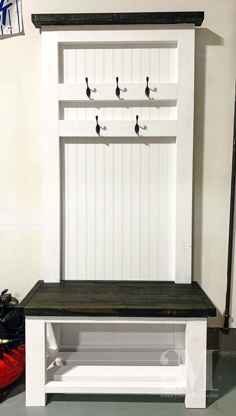 25 DIY Hall Tree Projects That Are Useful - Susie Harris