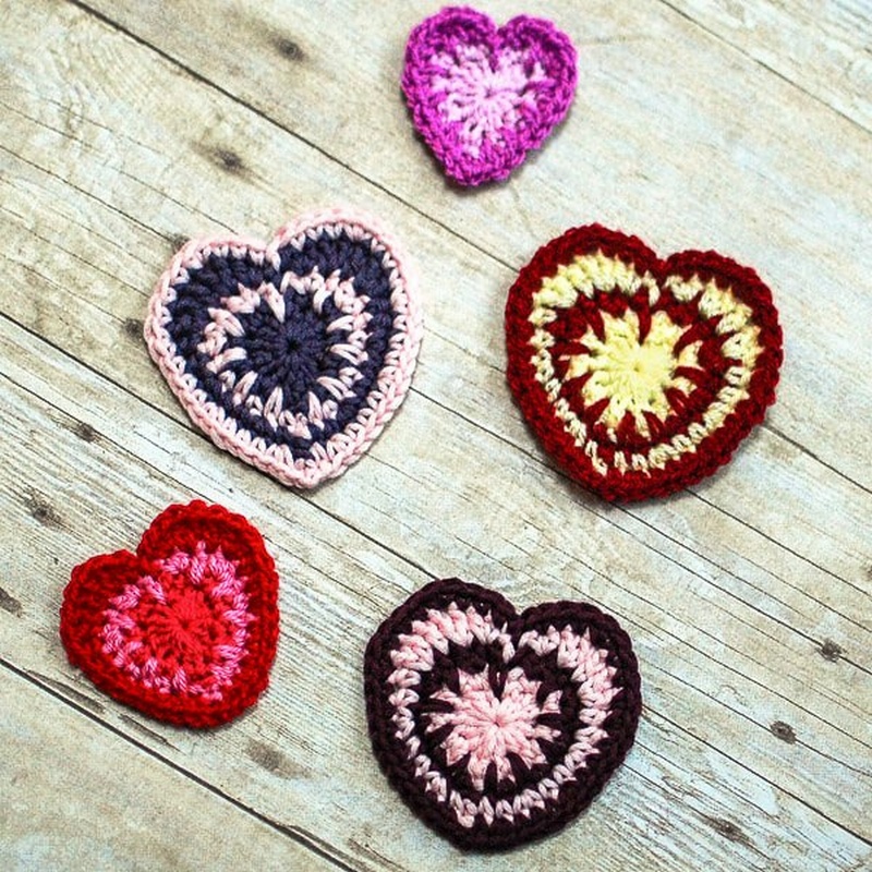 Valentines Spike Stitch Heart Pattern