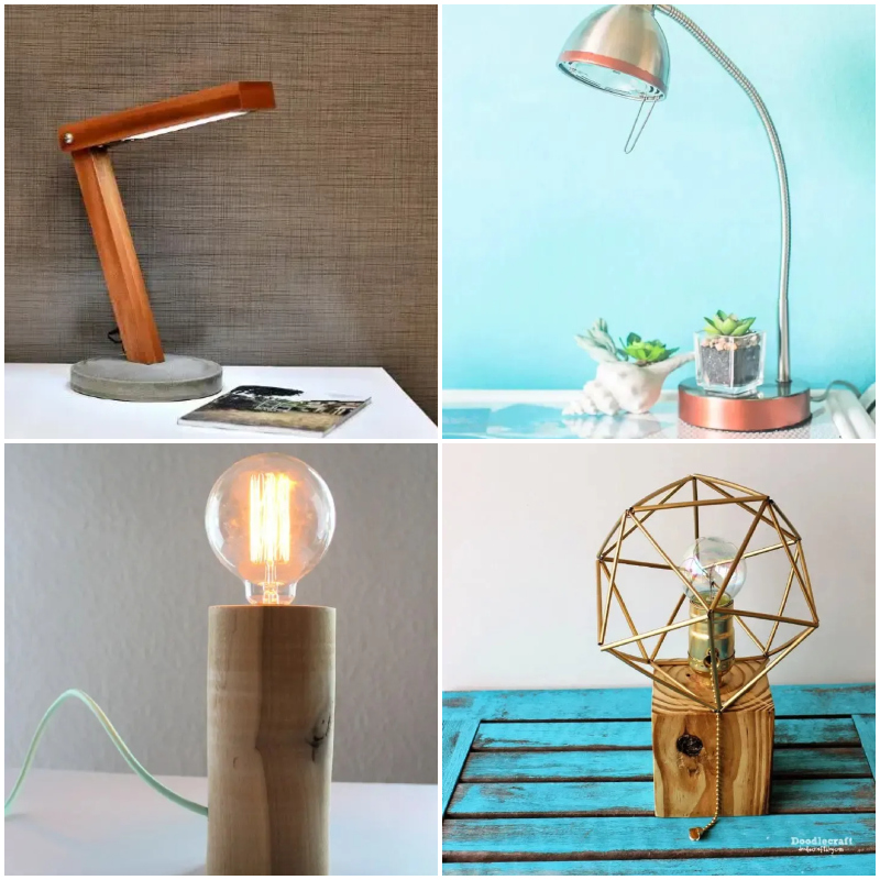 24 Affordable & Easy to Make DIY Desk Lamps Susie Harris