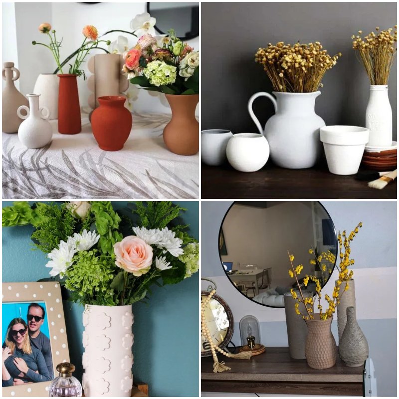 30 DIY Faux Ceramic Vases (Quick and Easy Tutorial)