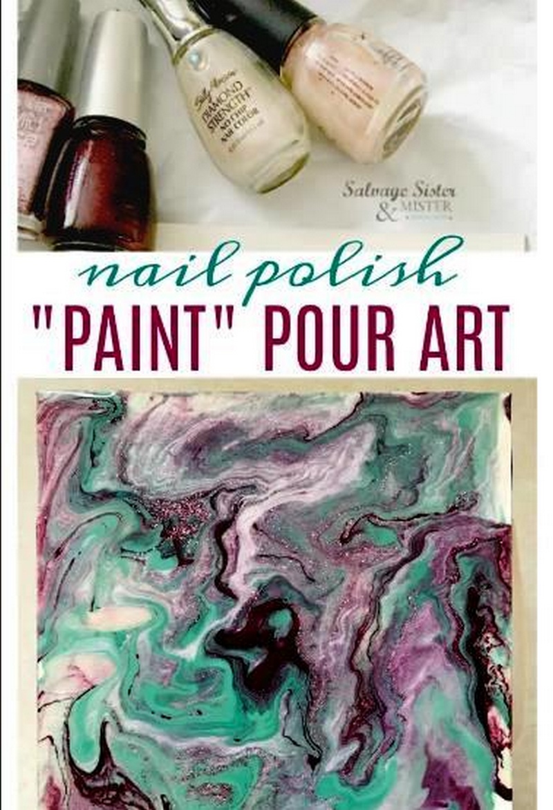 Nail Polish Pour Art Craft