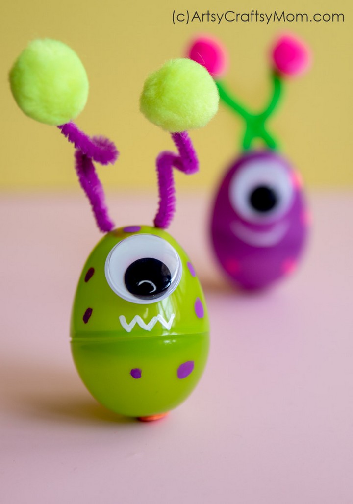 Plastic Egg Alien Craft