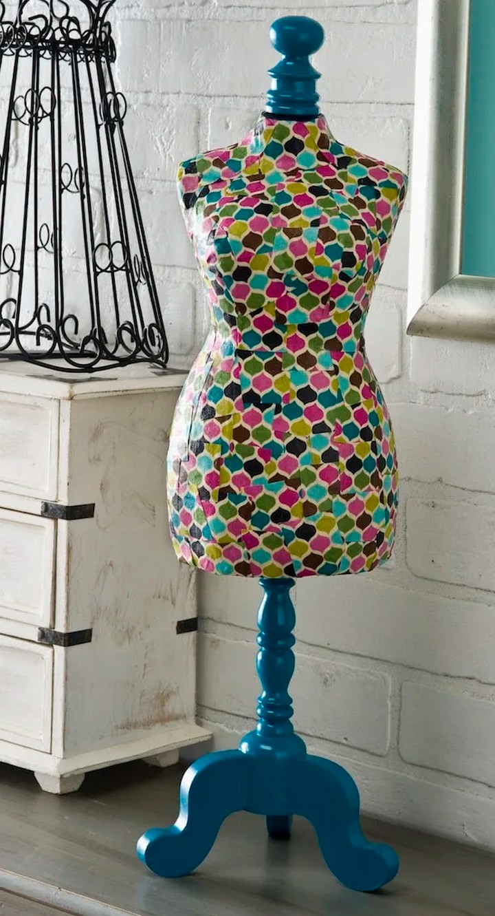DIY Dress Form Covered in Fabric