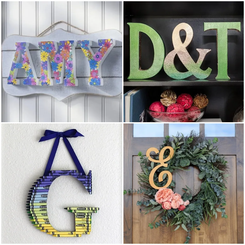 20 DIY Wood Letters Crafts Susie Harris