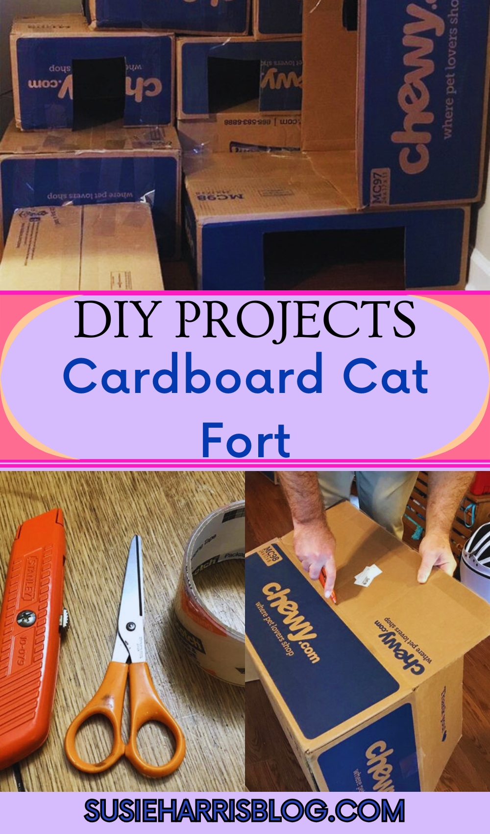 Cardboard Cat Fort