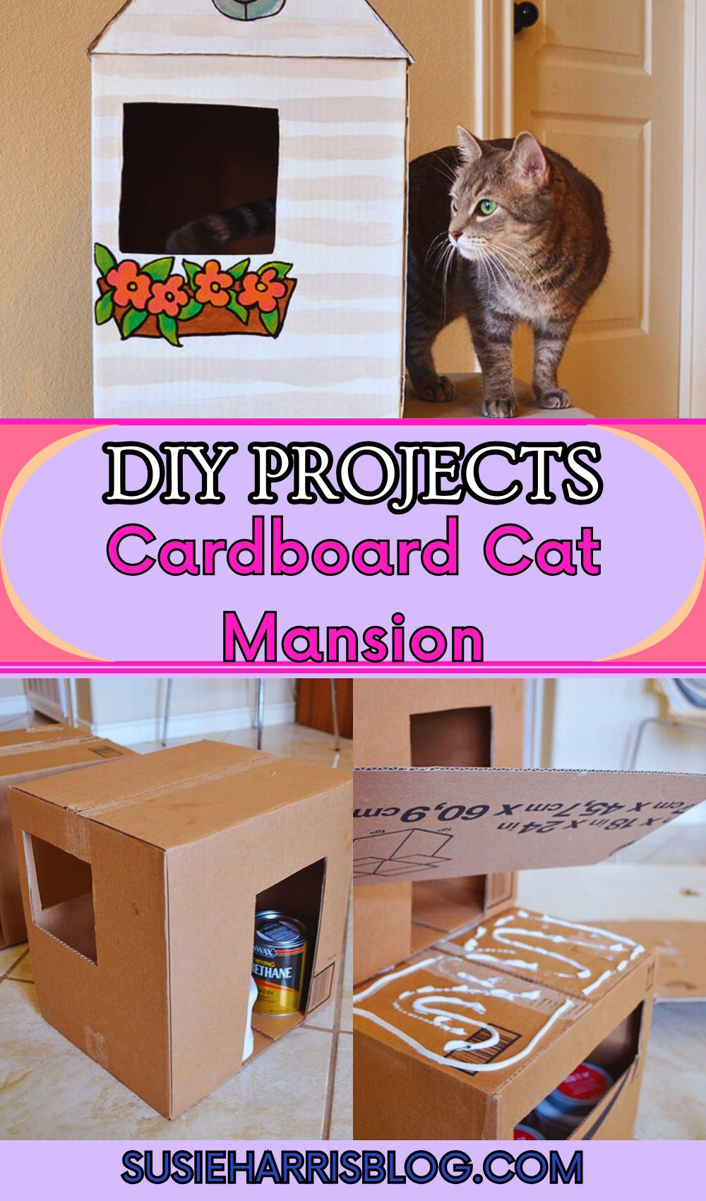 Cardboard Cat Mansion