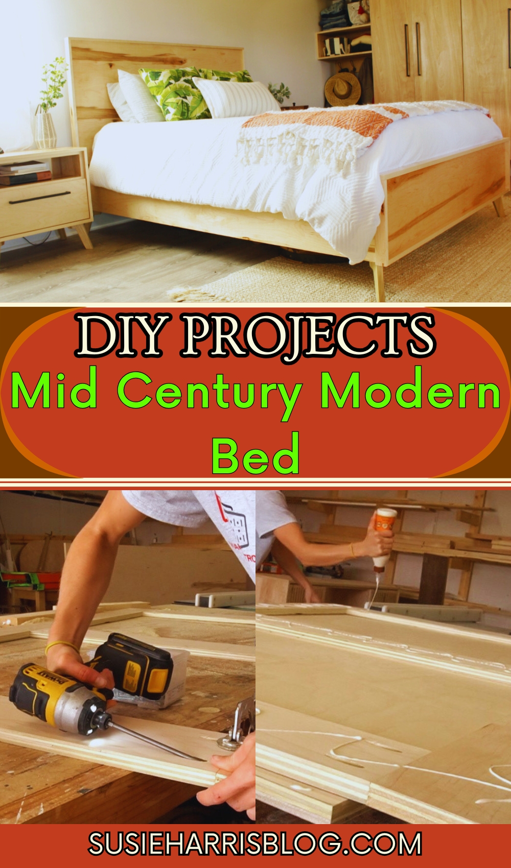 Mid Century Modern Bed