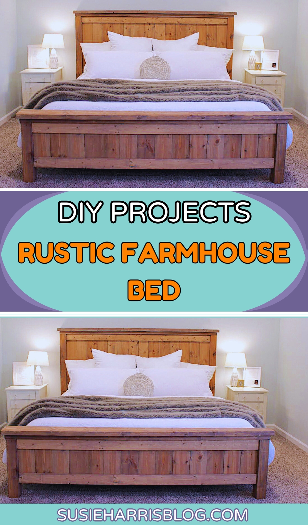 Rustic Farmhouse Bed