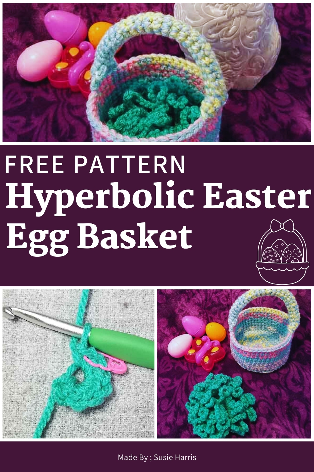 Hyperbolic Easter Egg Basket