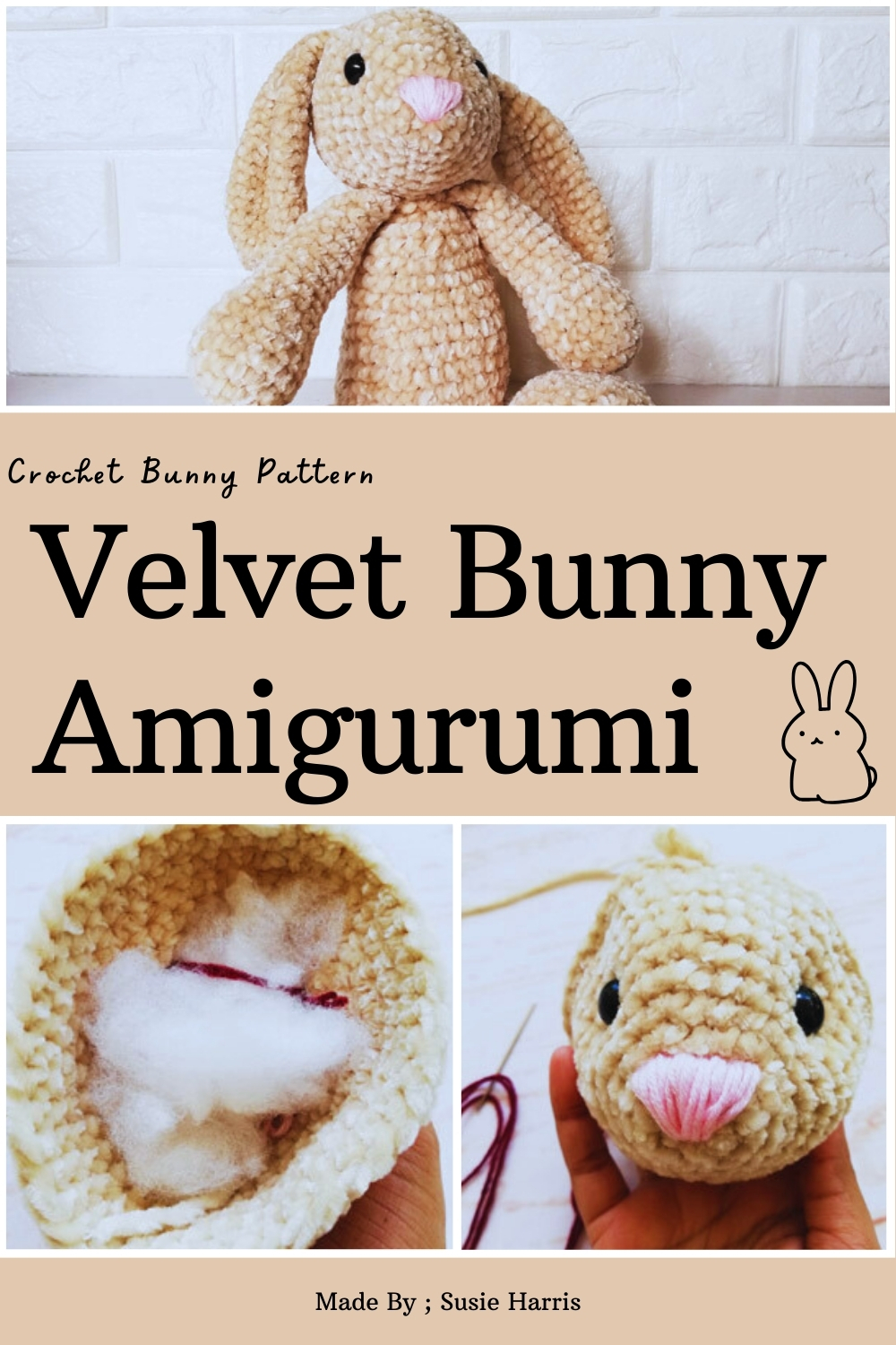 Velvet Bunny Amigurumi