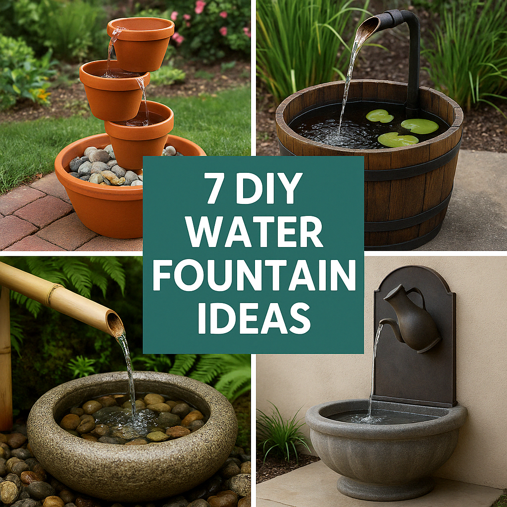 7 DIY Water Fountain Ideas