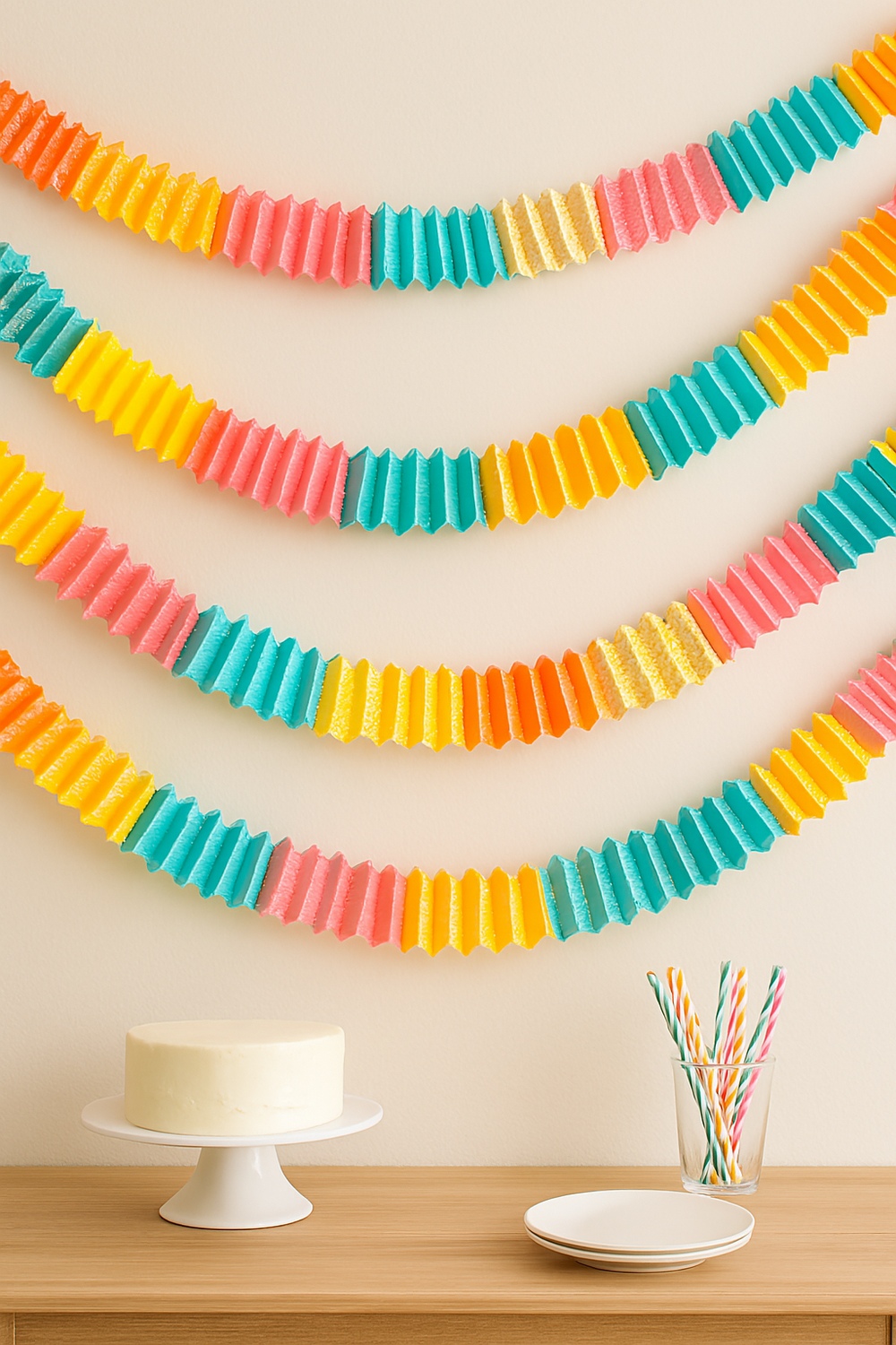 Accordion Fold Paper Garlands