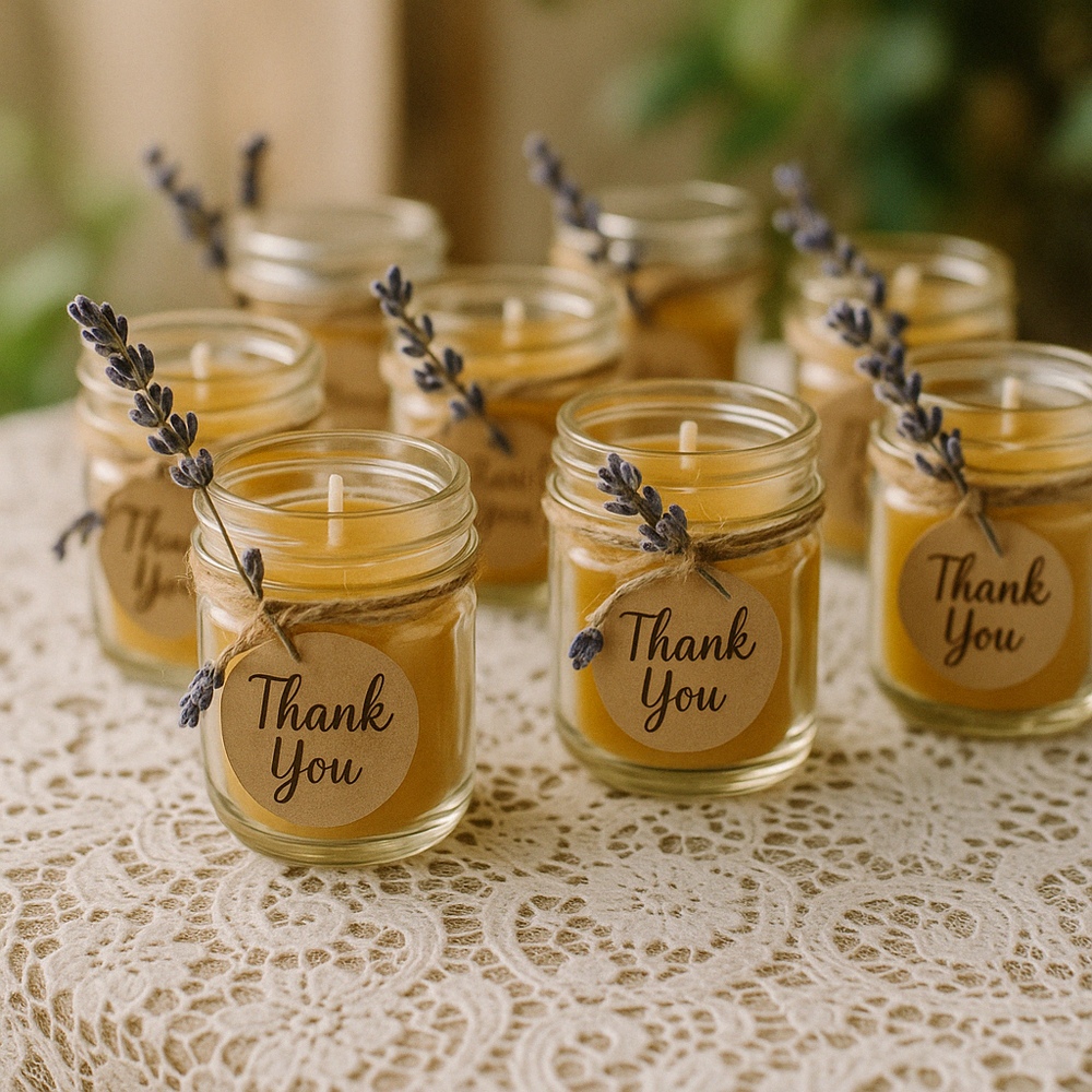 Beeswax Candle Jars