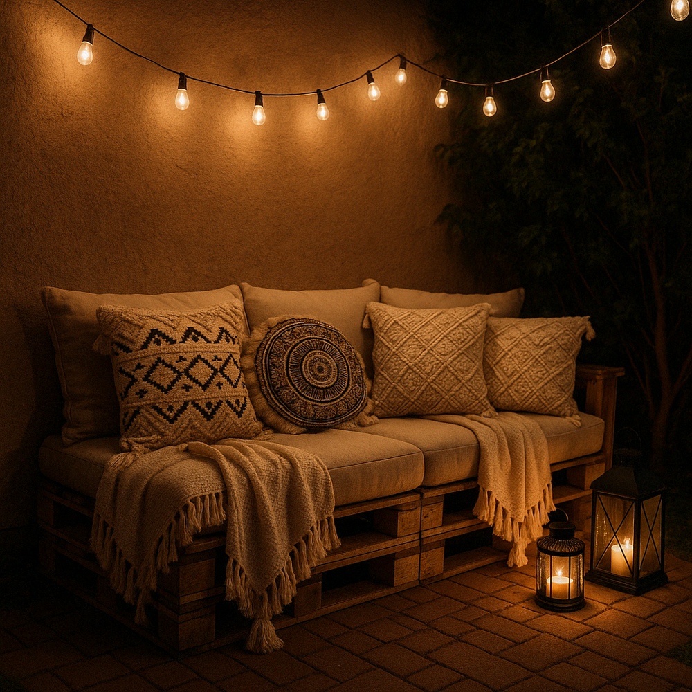 Boho Style Pallet Lounge