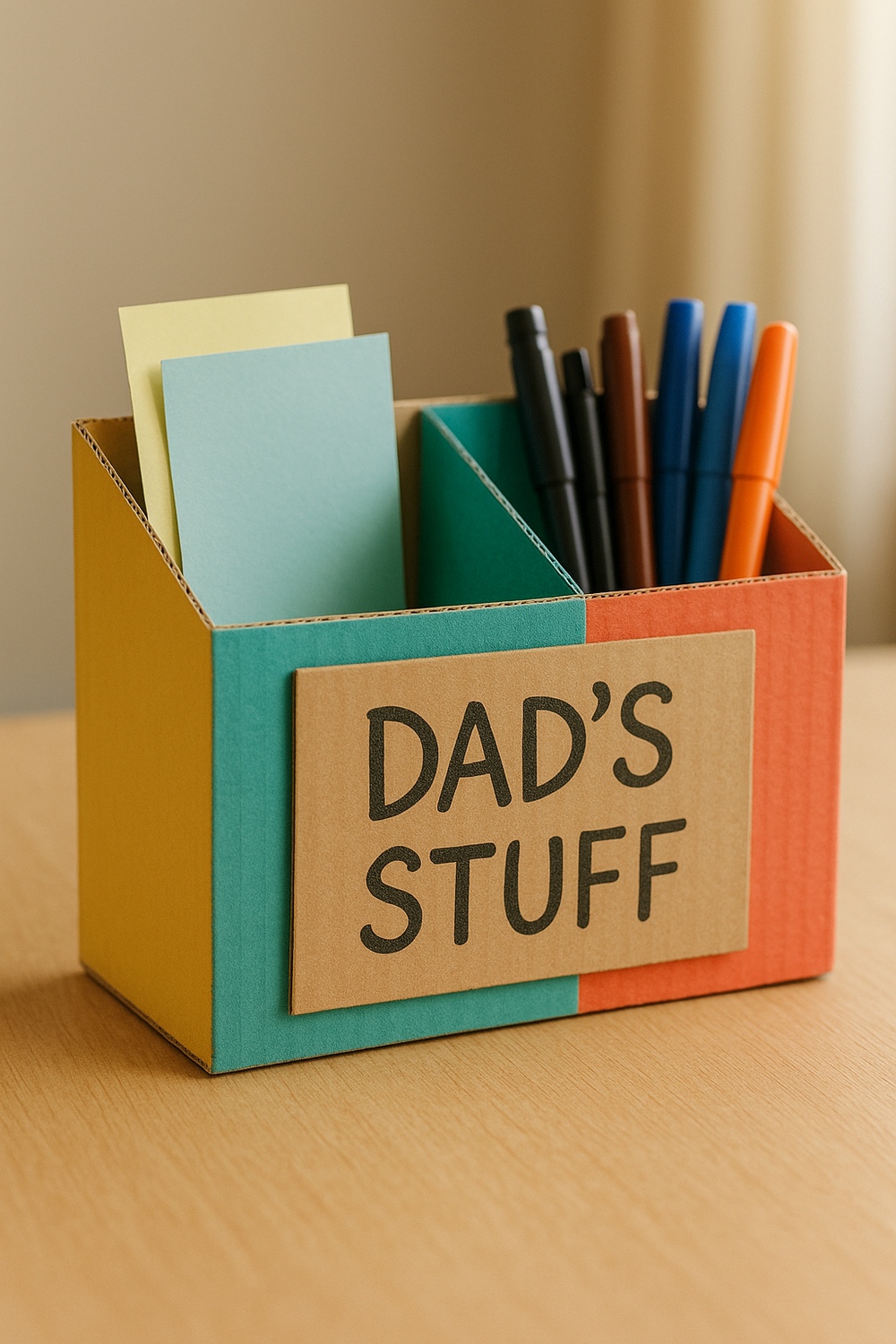 Cardboard Desk Organizer