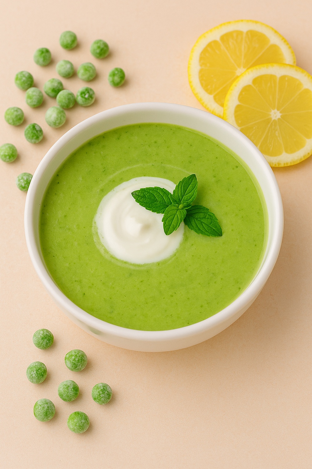 Chilled Pea Mint Soup