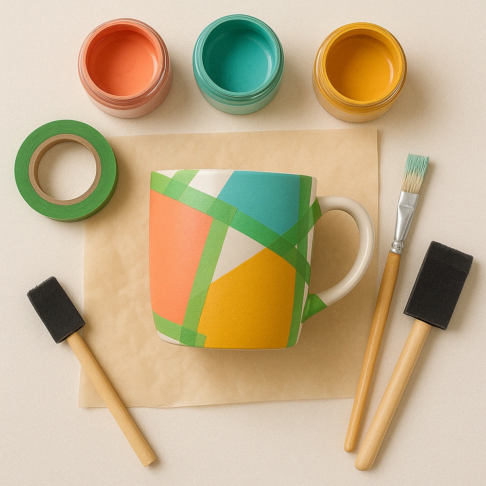 Color Blocked Mug