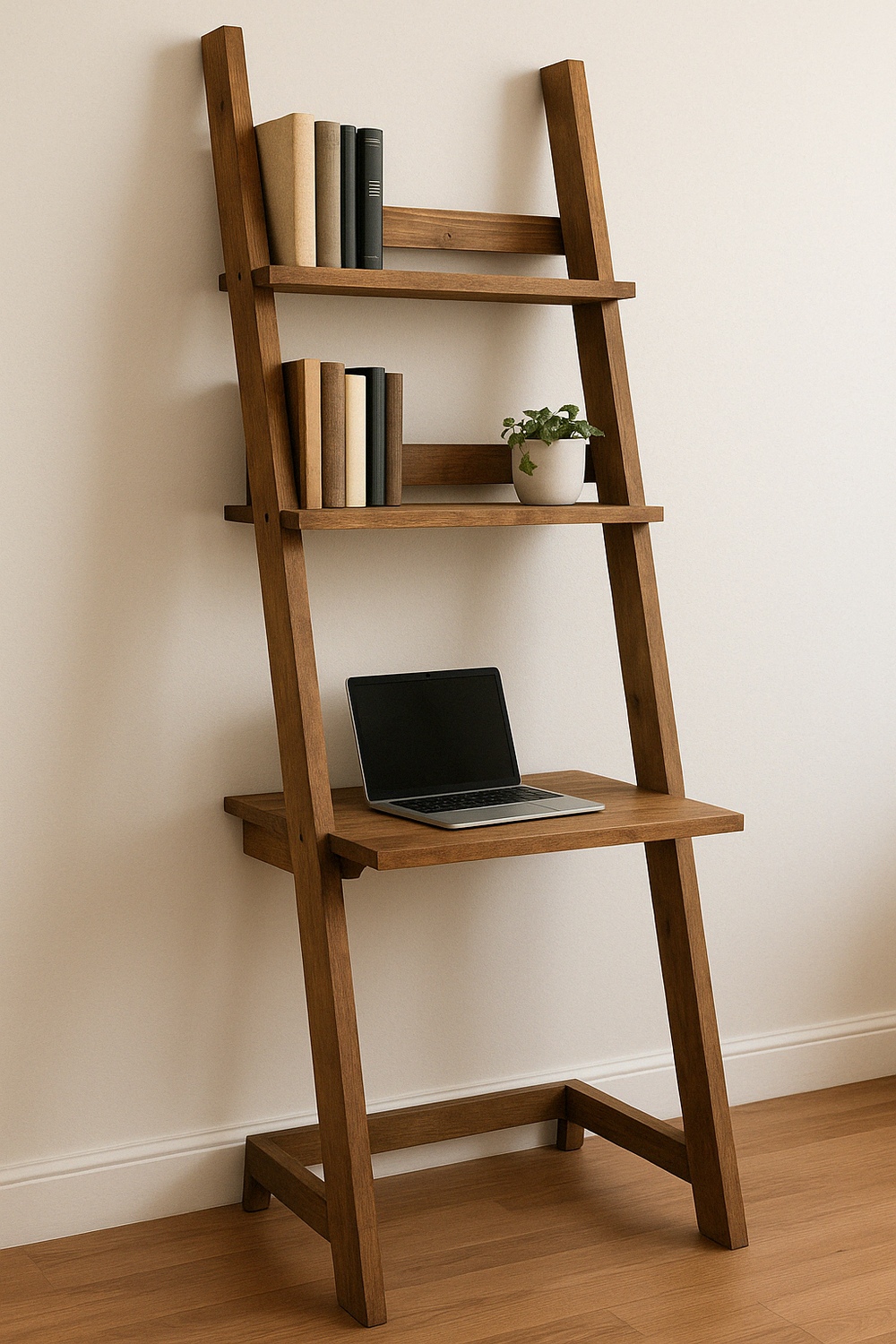 Compact Desk Ladder Bookshelf