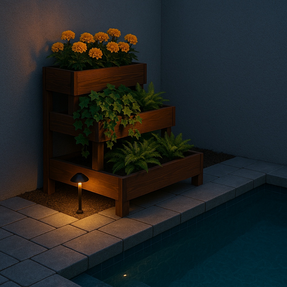 Corner Tiered Planters