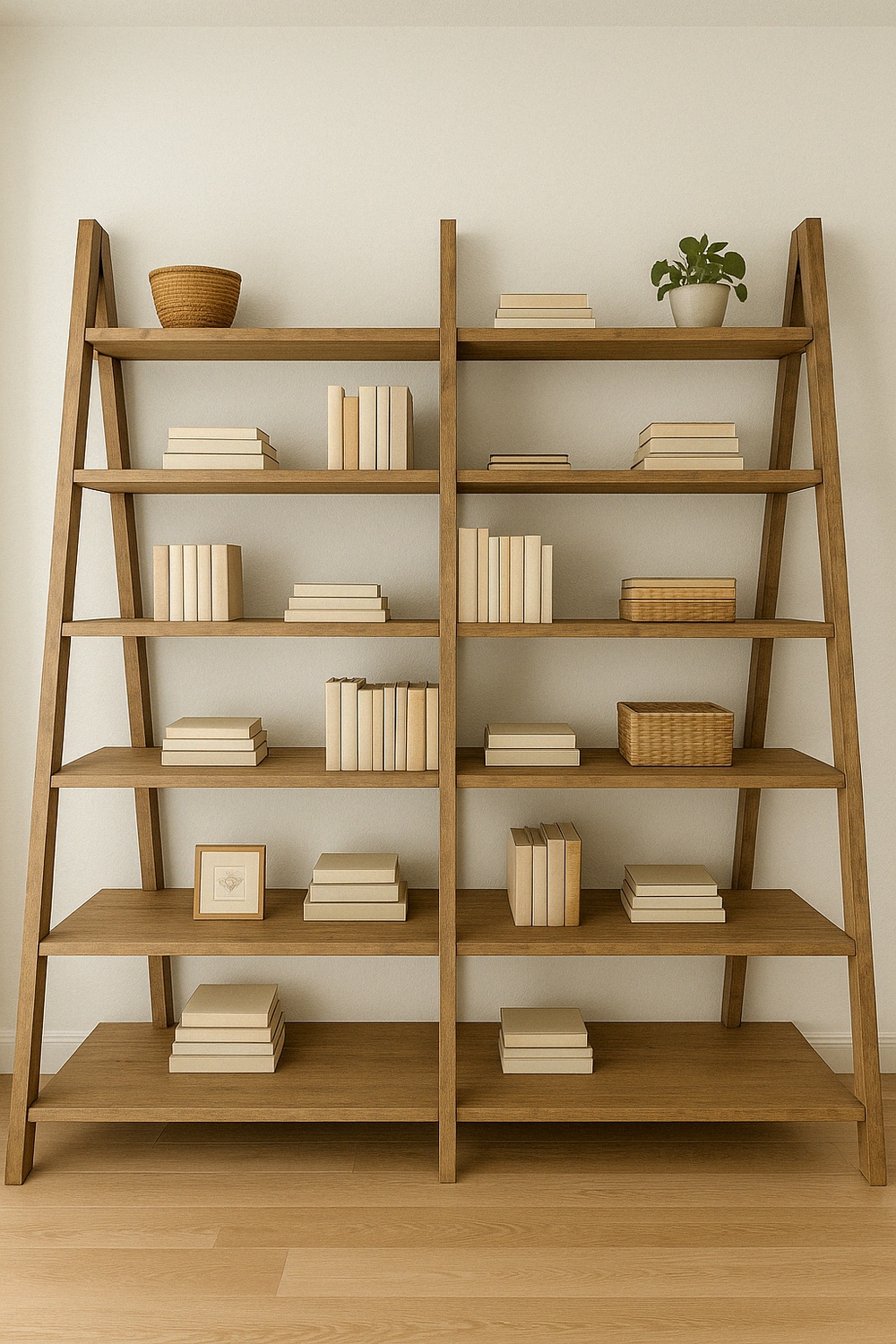 Double Ladder Shelf