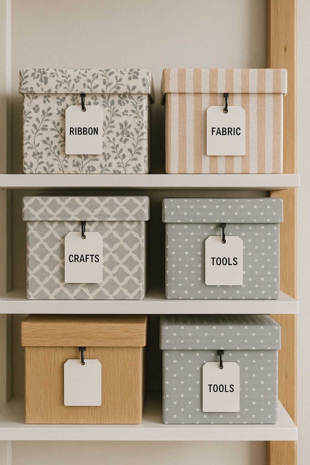 Fabric Covered Storage Boxes