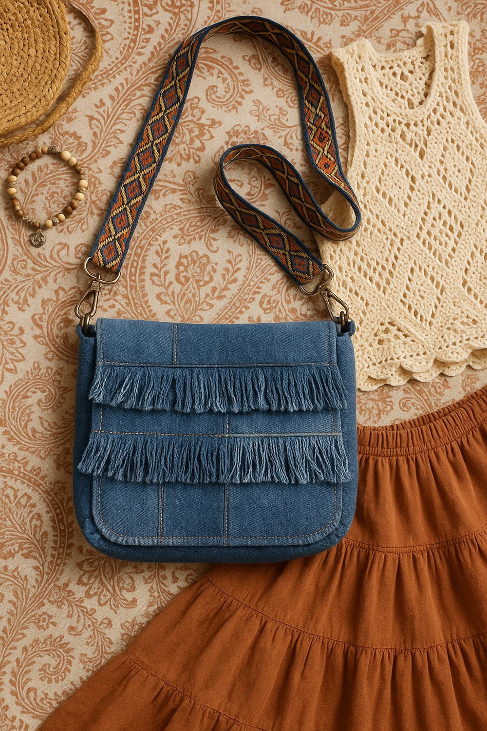 Fringed Boho Crossbody