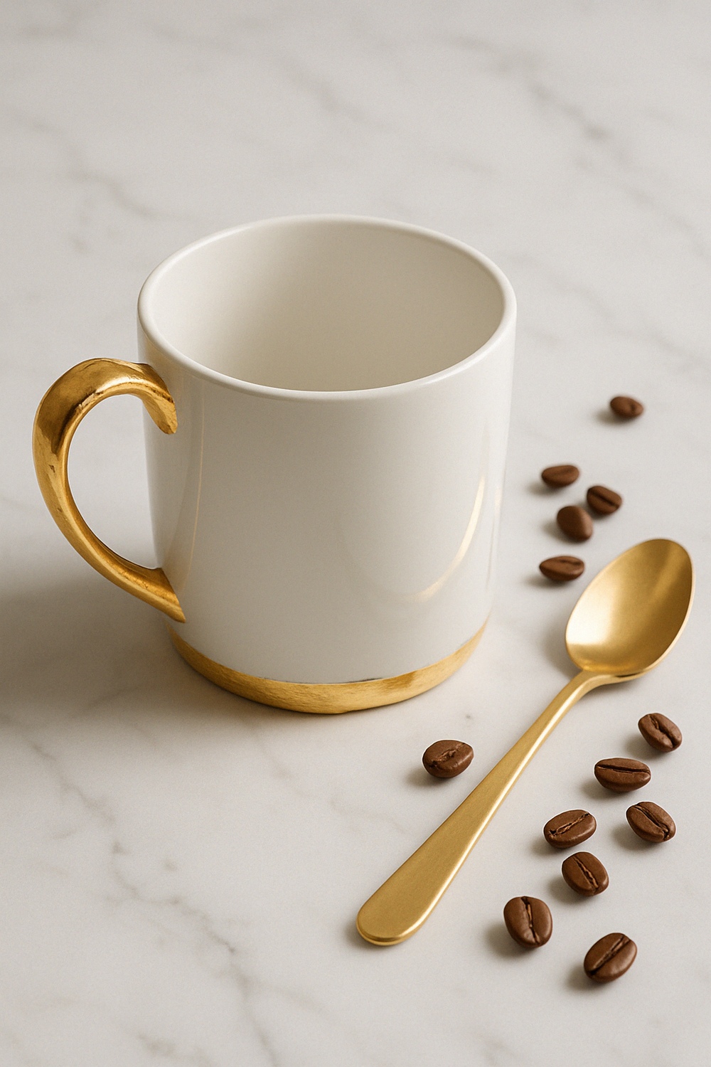 Gold Leaf Accent Mug