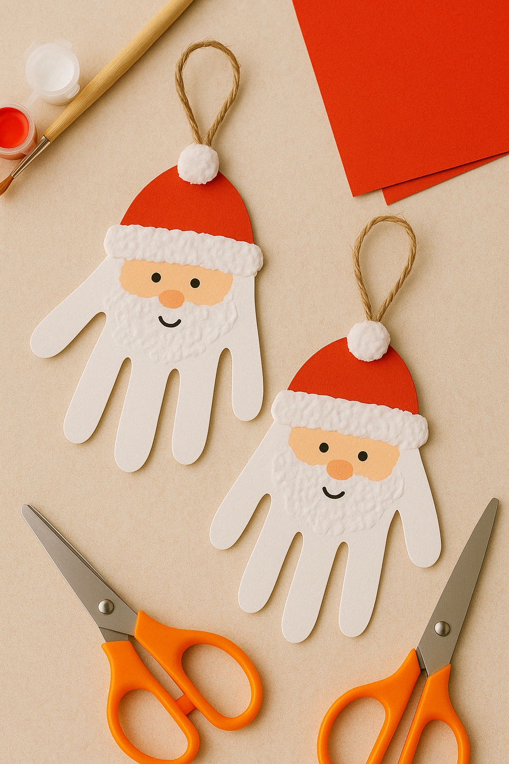 Handprint Santas