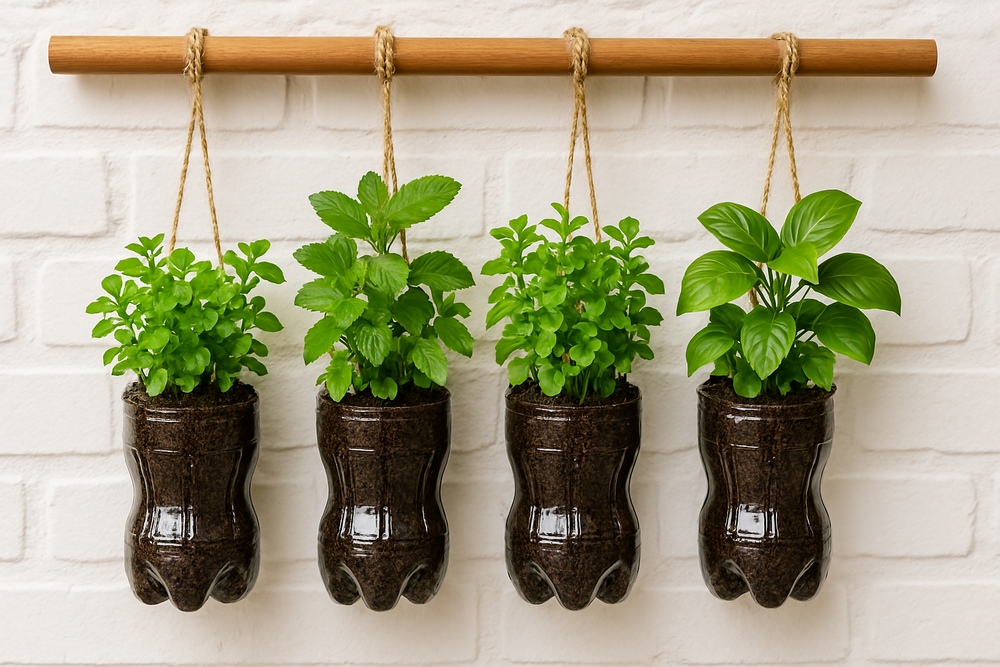 Hanging Bottle Planters