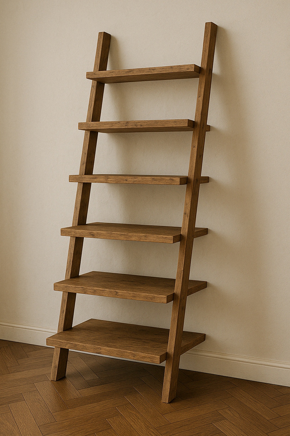Ladder Shelf with Open Storage