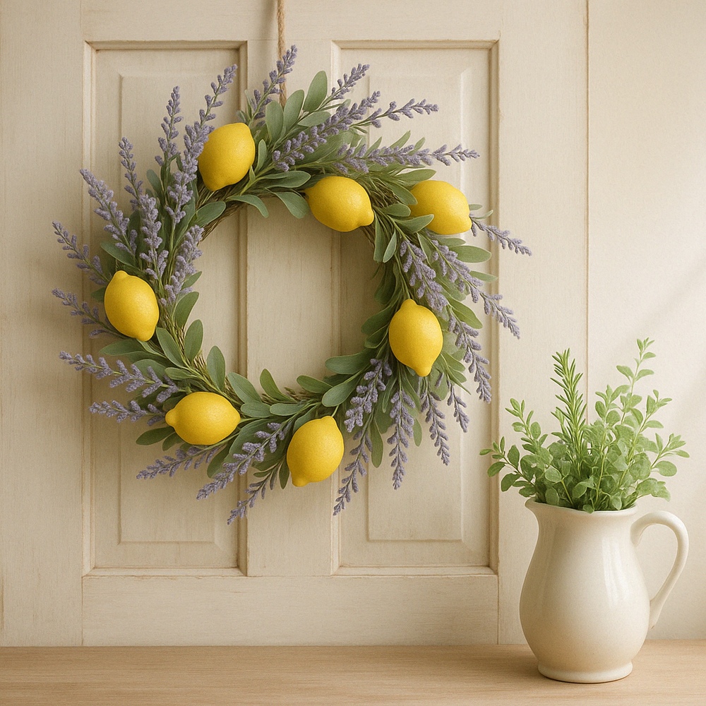 Lavender Lemon Wreath