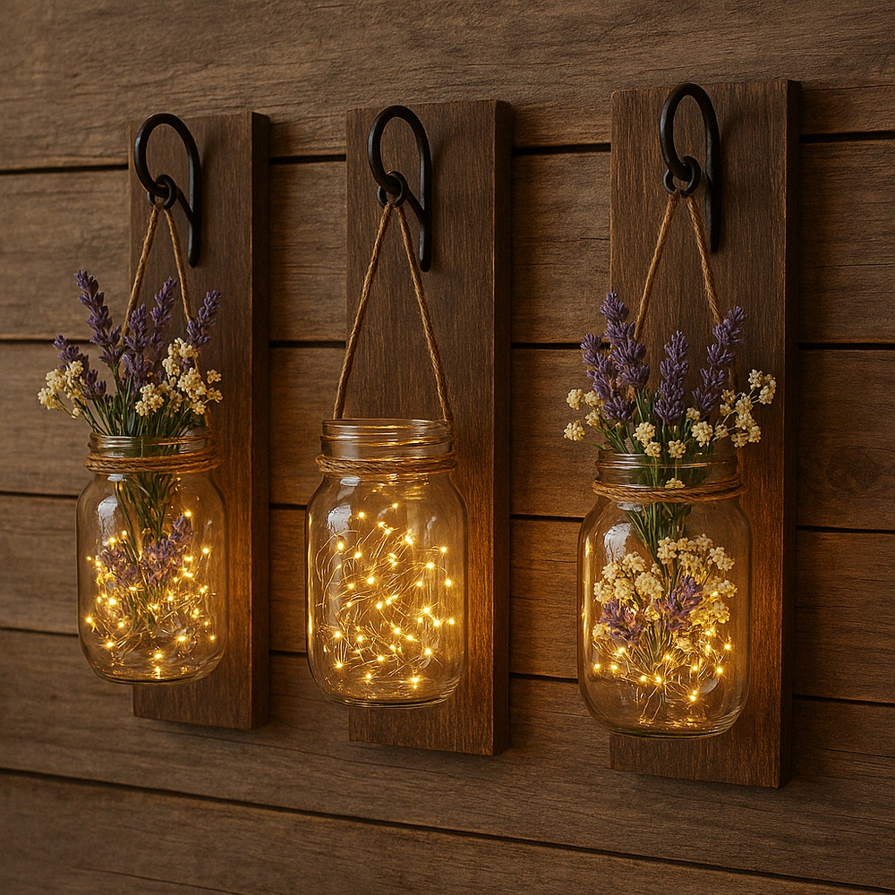 Mason Jar Wall Sconce