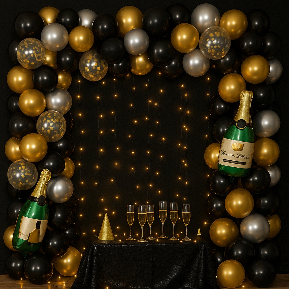 Metallic Balloon Garland