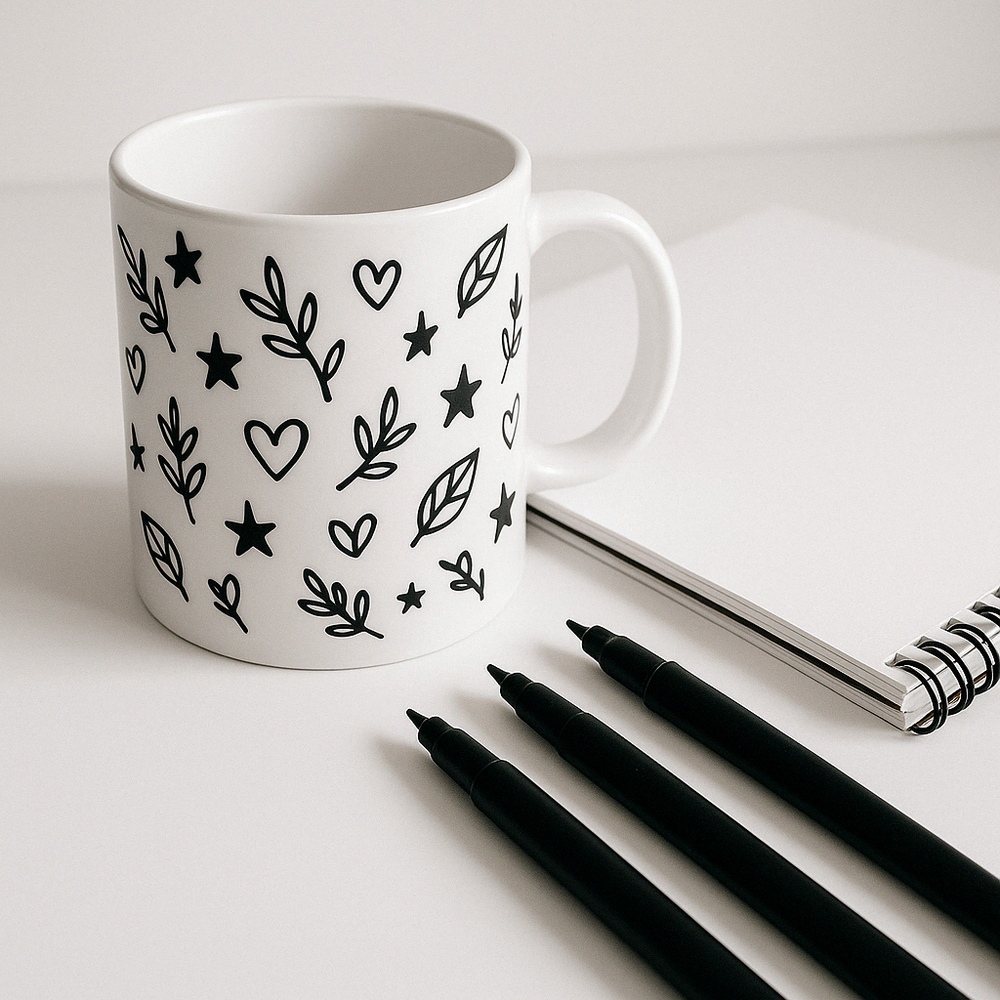 Minimalist Doodle Mug