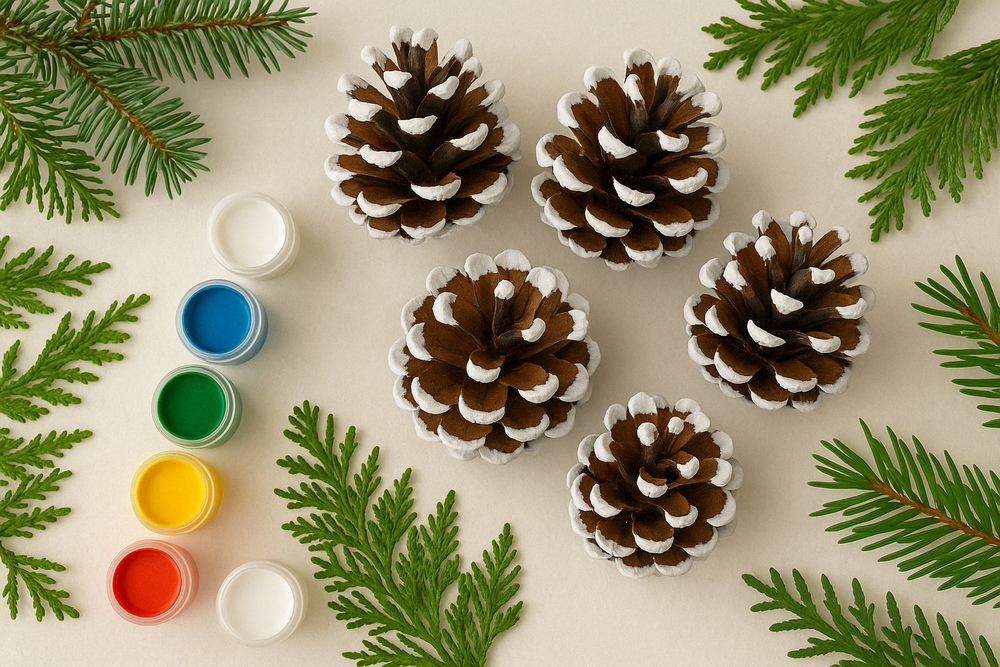 Painted Pine Cones