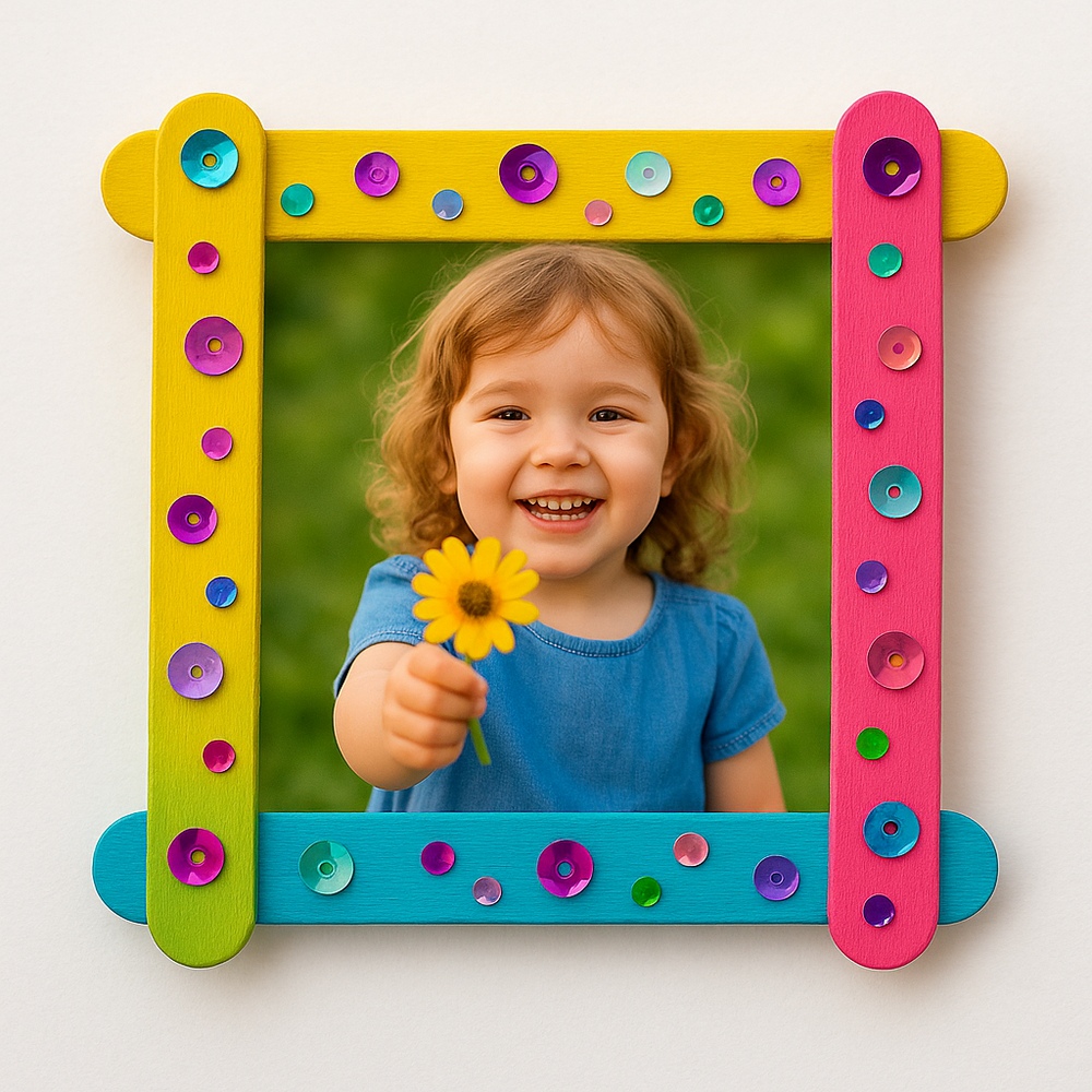Popsicle Stick Picture Frame
