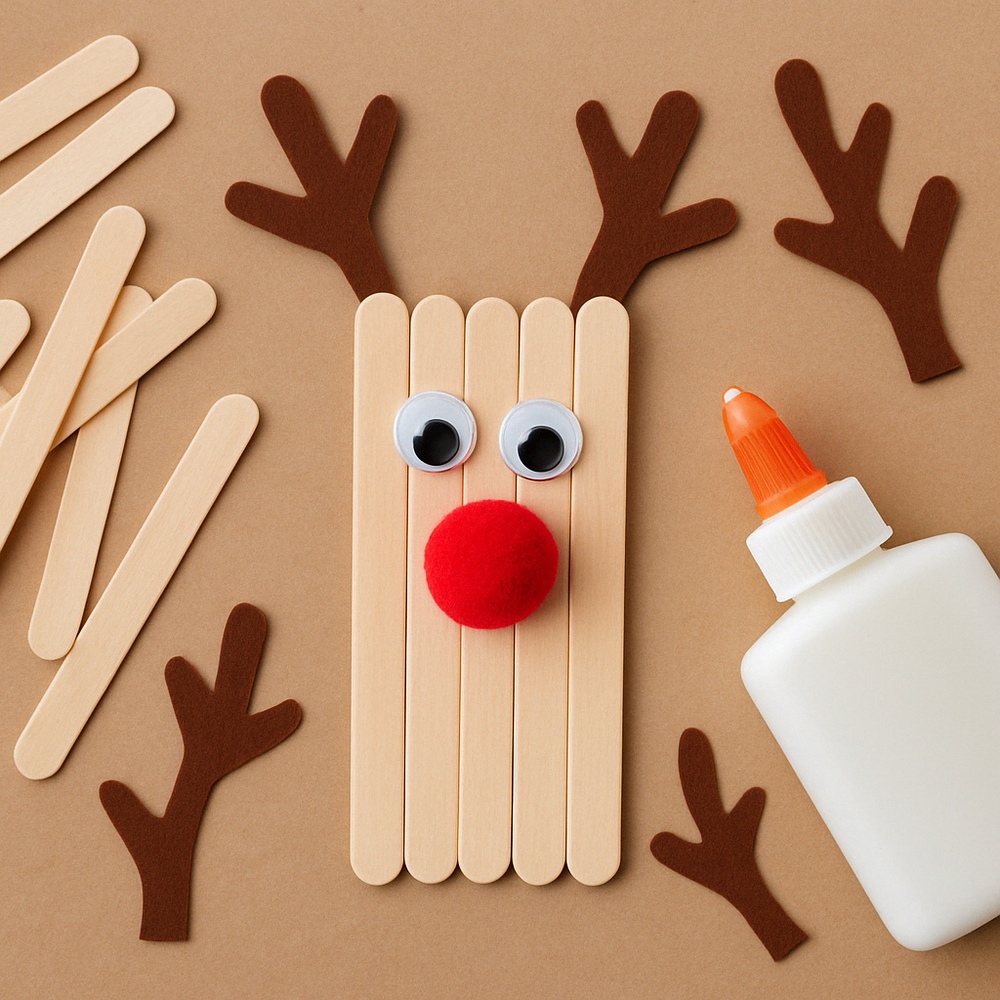 Popsicle Stick Reindeer