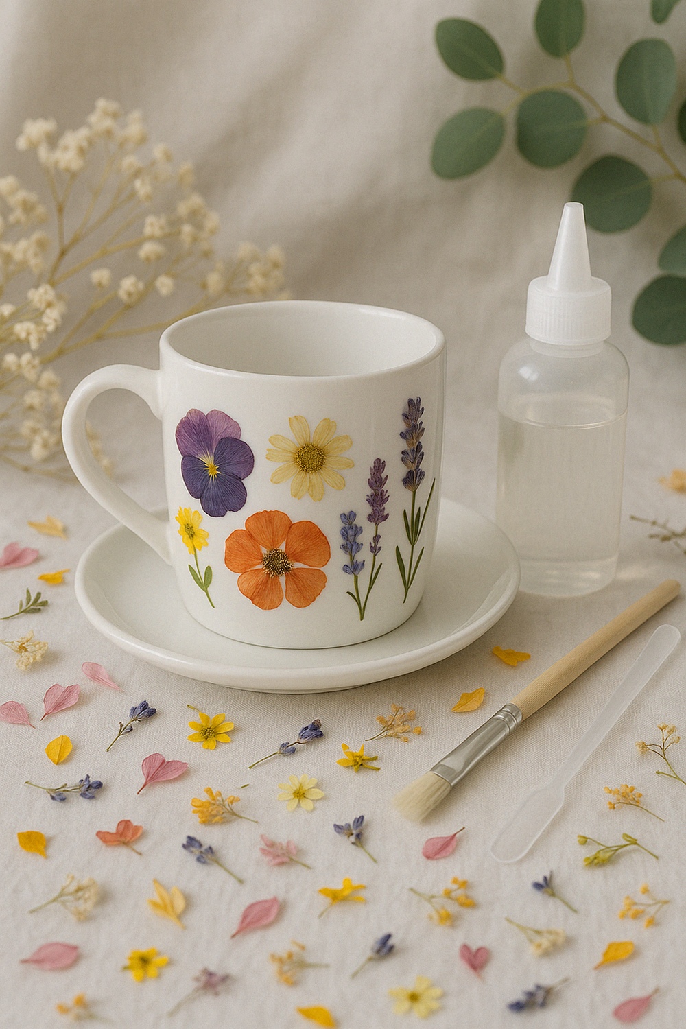 Pressed Flower Mug