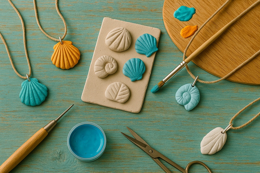 Shell or Clay Necklaces