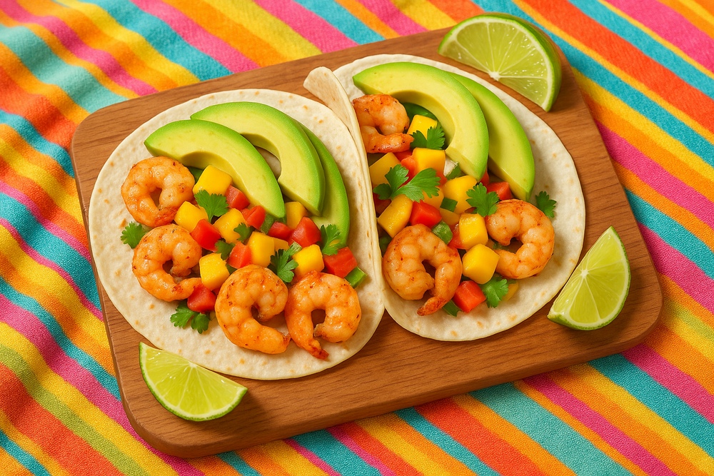 Shrimp Tacos with Mango Salsa