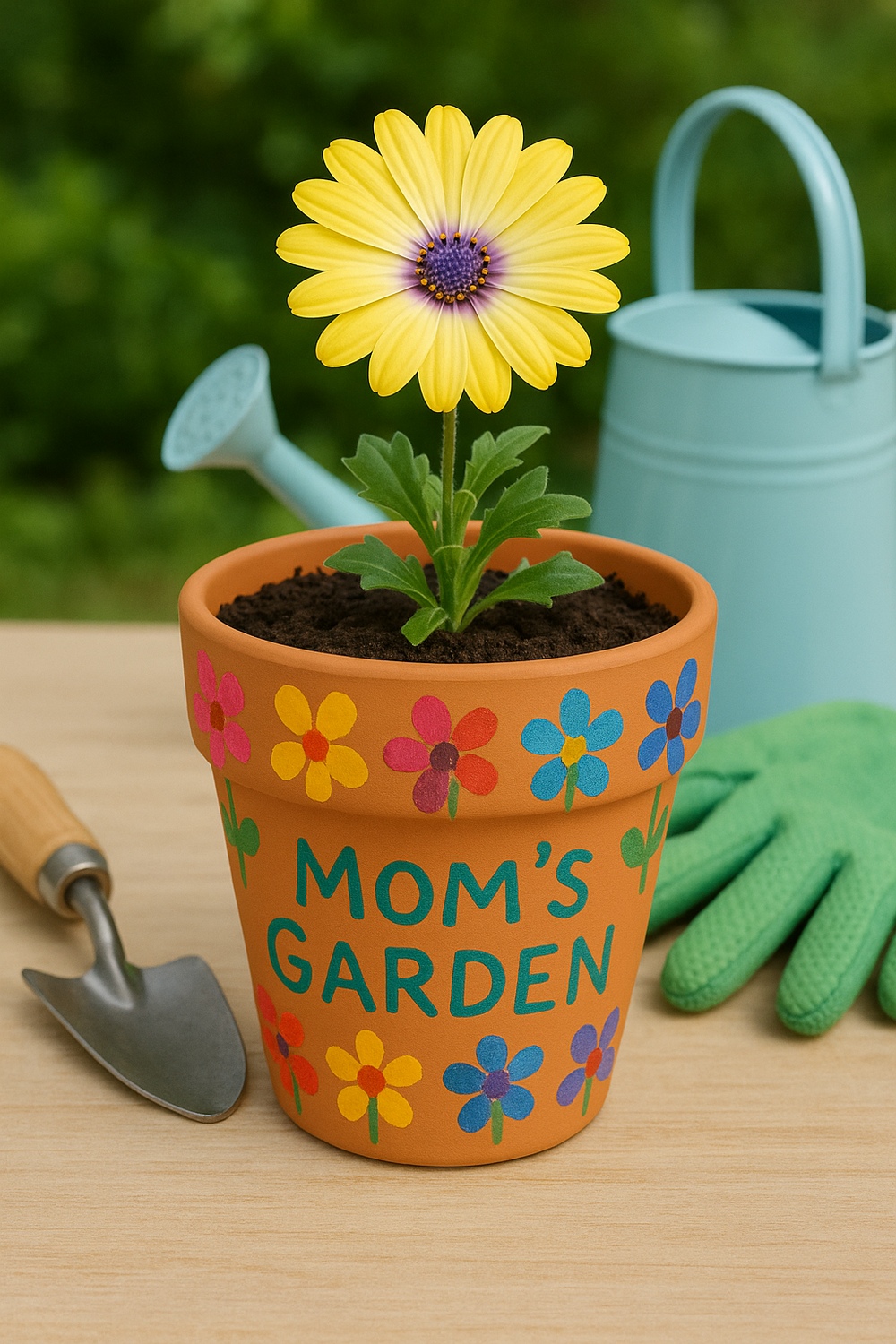 Thumbprint Flower Pot